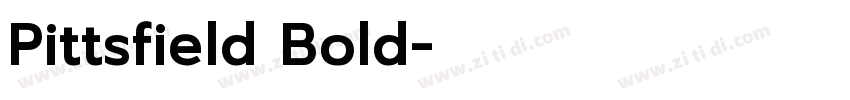 Pittsfield Bold字体转换